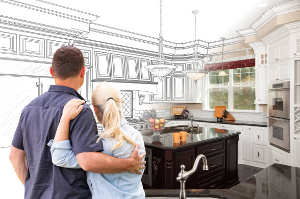 Professional Kitchen Island Installation technician working in Columbus, NJ